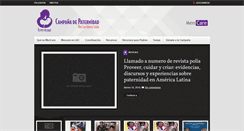 Desktop Screenshot of campanapaternidad.org