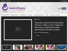 Tablet Screenshot of campanapaternidad.org
